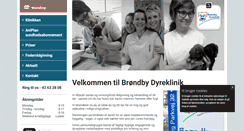 Desktop Screenshot of broendbydyreklinik.dk